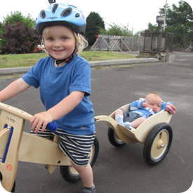 LIKEaBIKE Balance Bikes Range Wooden Bike Trailers